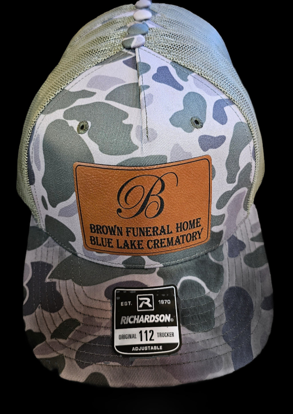 custom patch camo caps