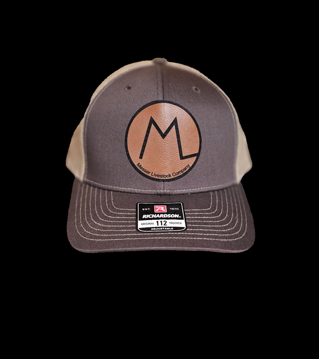 custom patch brown and tan cap