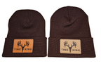 beanies with custom engraved patches
