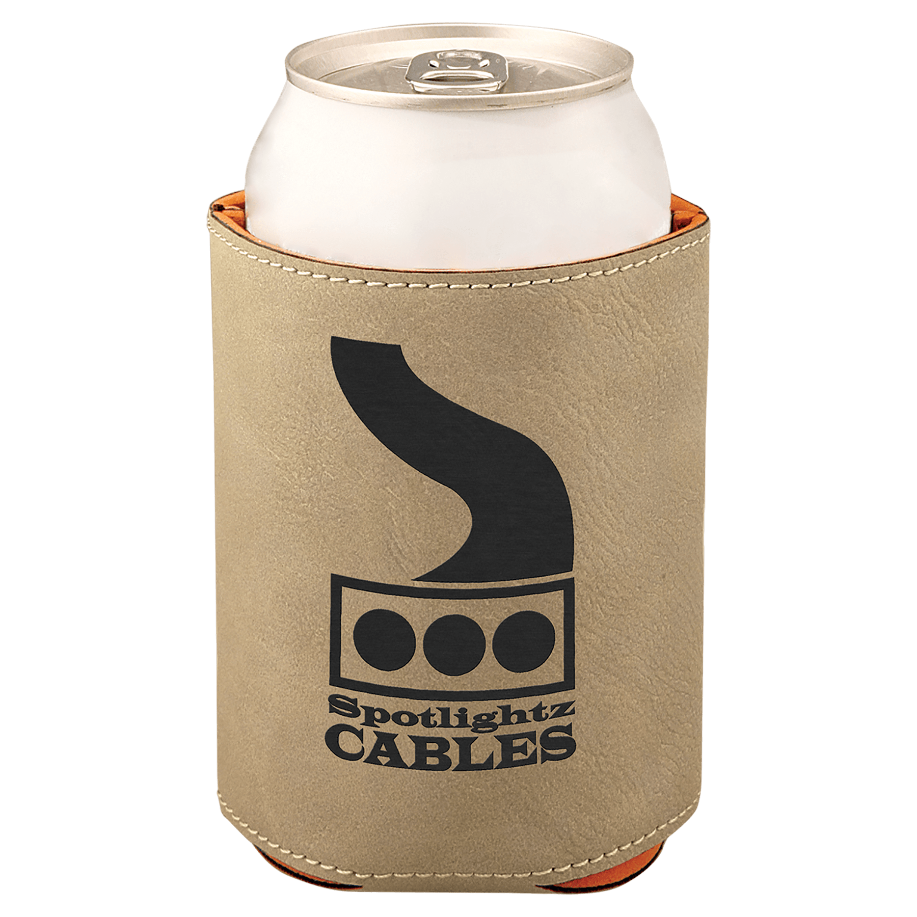 light brown can cooler