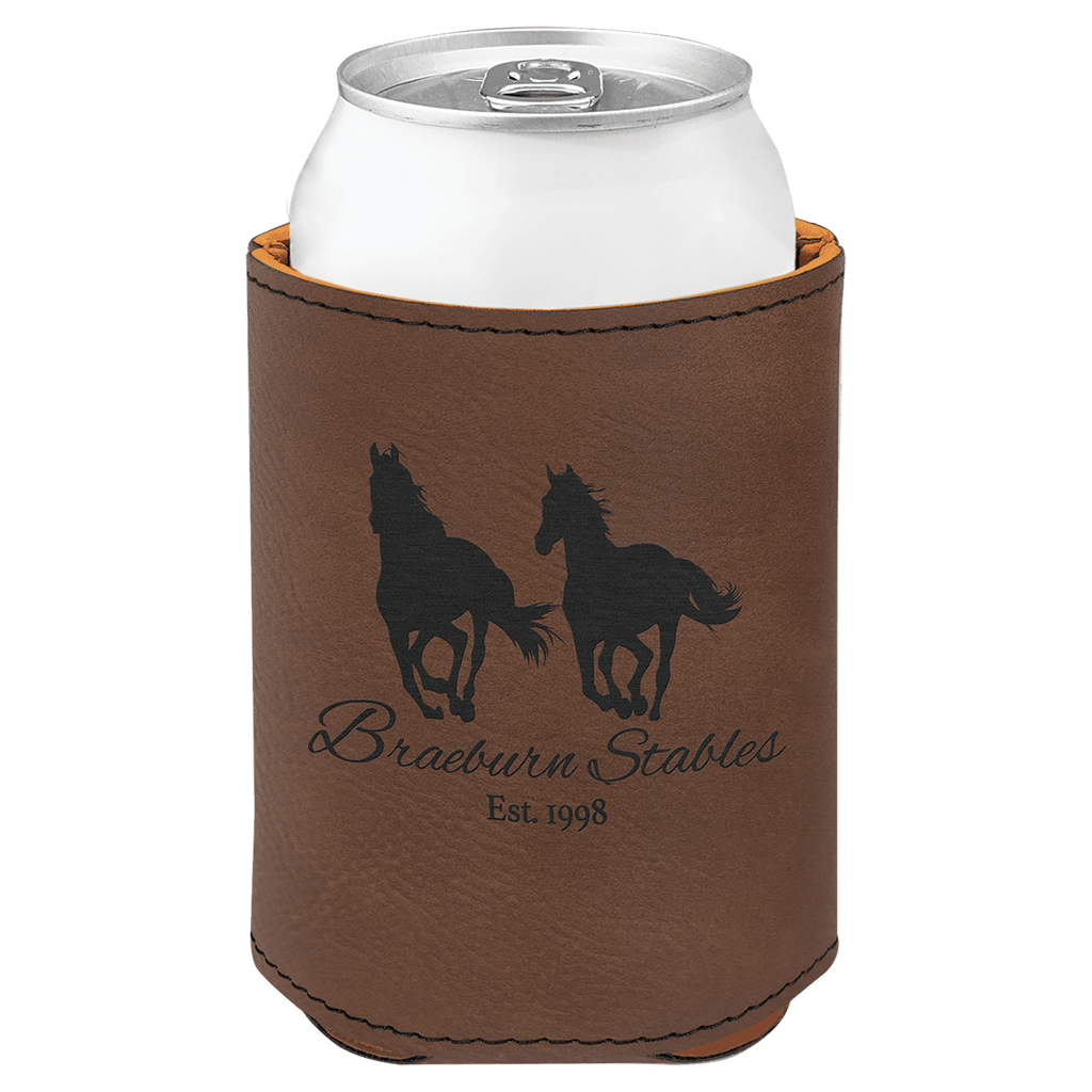 dark brown can cooler