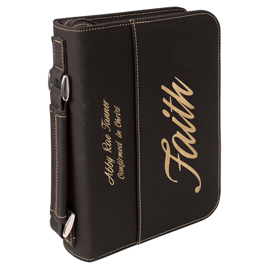 Leatherette Bible Cover with Zipper