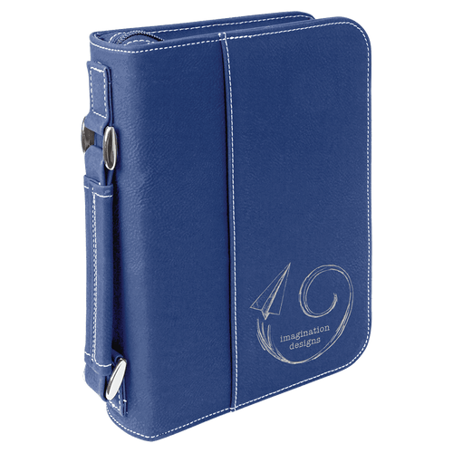 blue leatherette bible cover