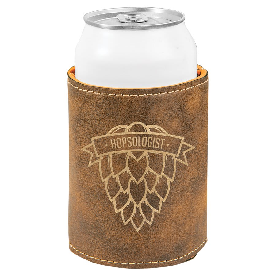 rustic gold can cooler