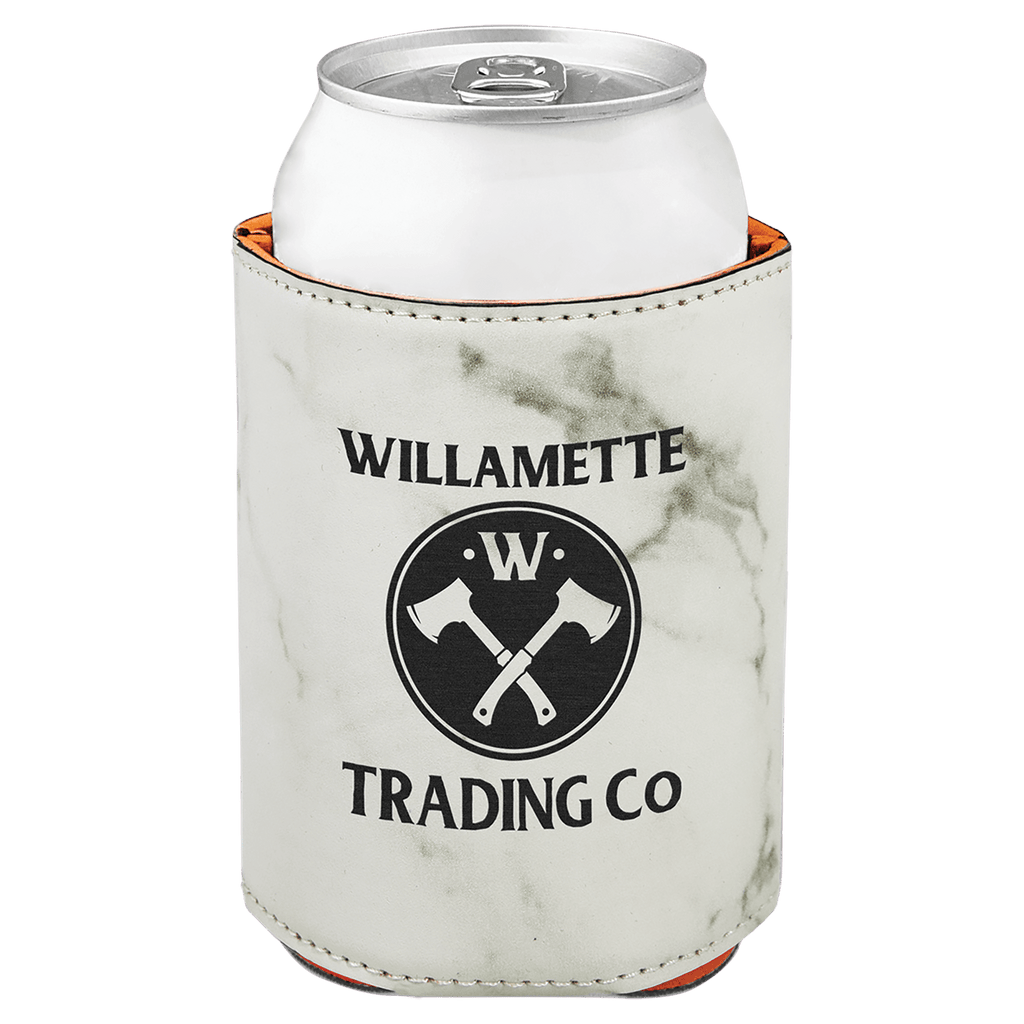 white marble can cooler