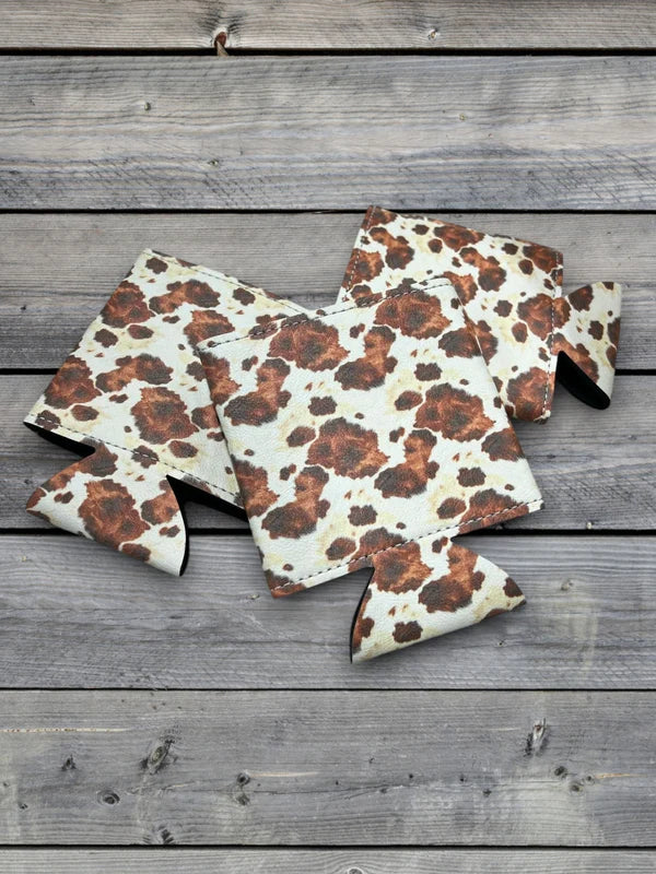 cowhide can coolers