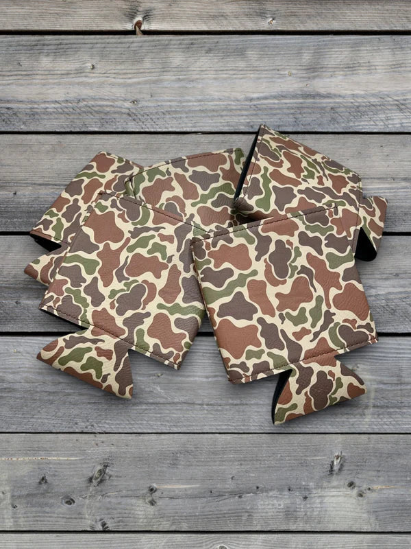 fowl play camo can cooler