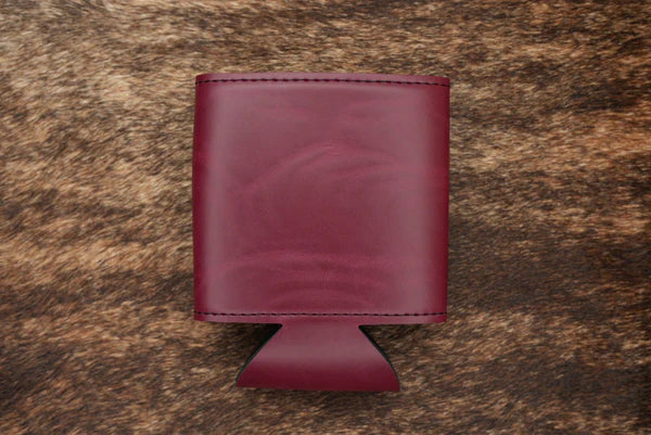 maroon can cooler