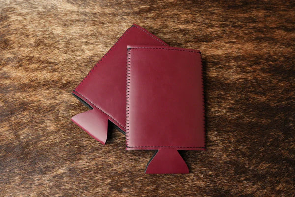 maroon can cooler