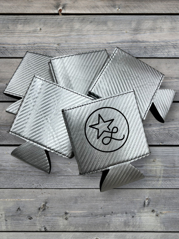 silver can cooler